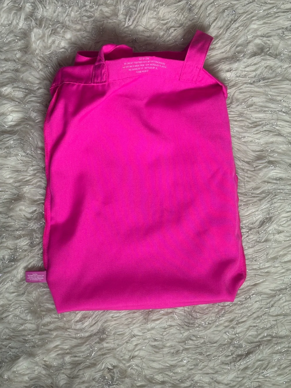 Valentino Hot Pink Logo Tote Bag